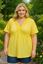 Picture of CURVY GIRL PLAIN TOP WITH LACE NECKLINE
